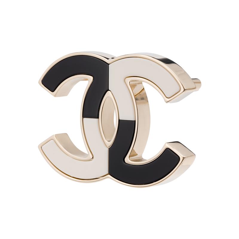 Chanel [23 Новинки Ранней Весны] Модный Тренд Брошь Женская Черно-Белая