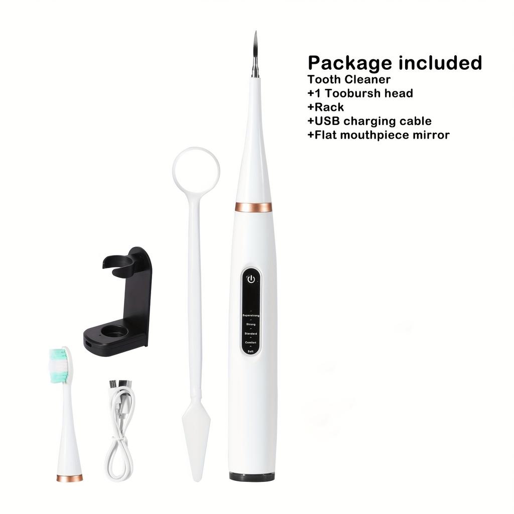 Продвинутый электрический инструмент для чистки зубов - Мощный удалитель зубного камня и ластика зубного налета без усилий устраняет пятна от курения