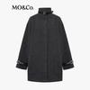 MO&Co. Merino Wool High-Neck Mid-Length Double-Faced Coat