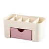 Plastic Desktop Cosmetic Box with Small Drawer Multifunctional Desk Storage Box