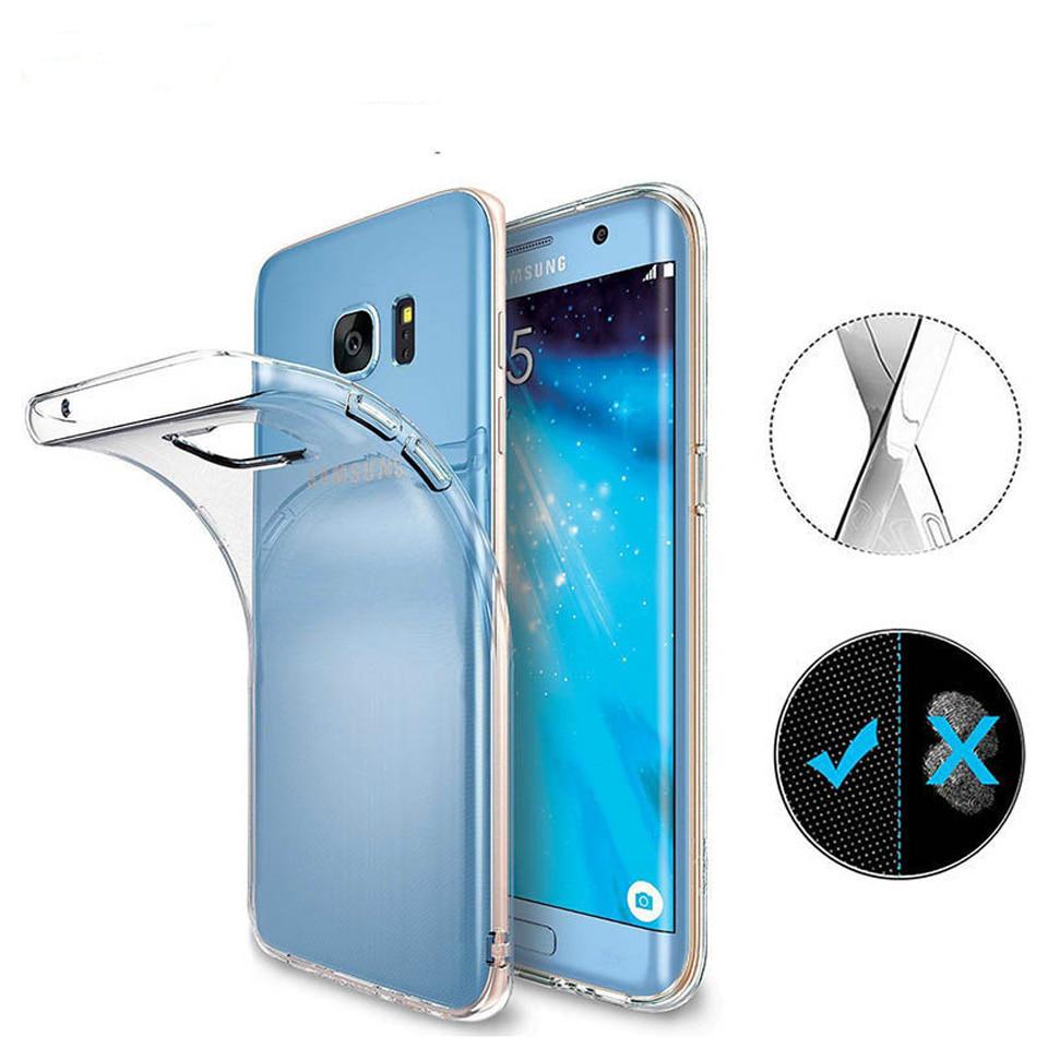 Double Silicone Case Samsung Galaxy A10 A20 A20E A30 A40 A50 A60 A70 A3 A5 A6 A7 A8 A9 Clear Cover