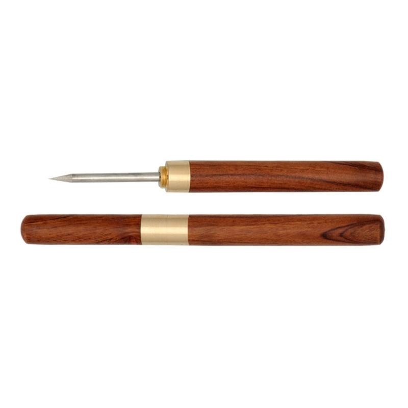 Leather Punching Awl Tool with Protective Lid Leather Craft Punching Awl Tool For Craft Lover And Professional Tailors