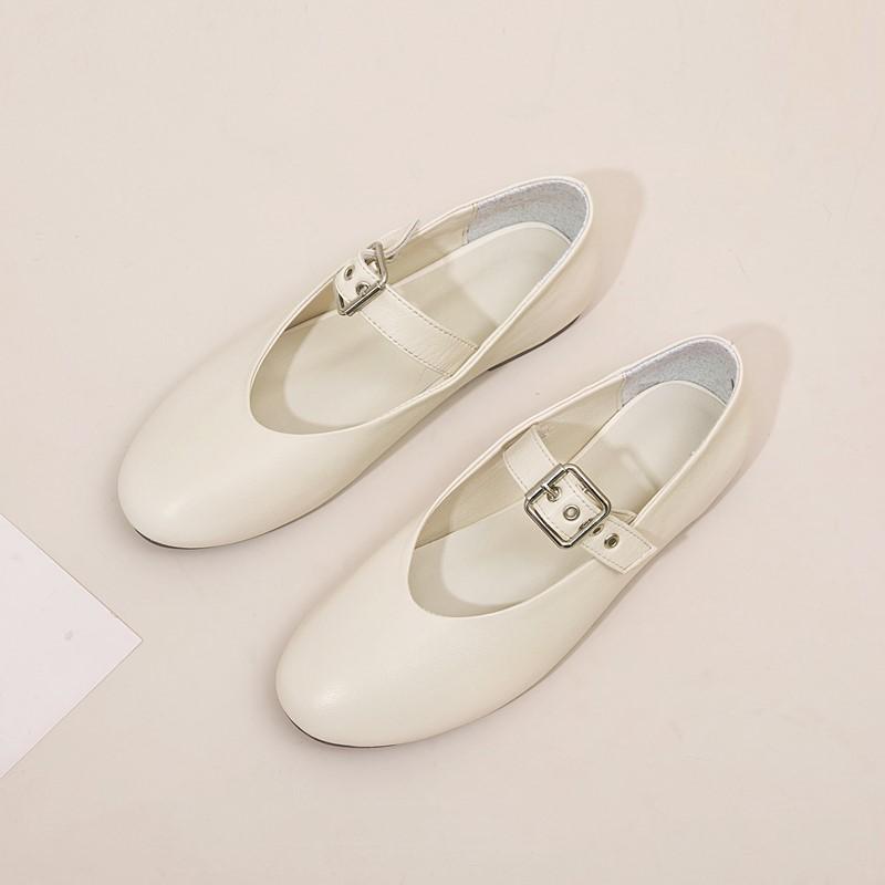 Fashion AIYUQI Mary Jane Shoes Women Natural Sheepskin 2025 New Spring Art Ballet Shoes Women Large Size Flat Casual Shoes Ladies