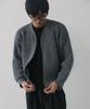 NODU Essential V-Neck Knit Zip-Up Cardigan [Gray]