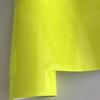 50cm Width Gloss Neon Fluorescent Yellow Vinyl Vehicle Car Wrap Film Sheet Roll with Air Bubbles