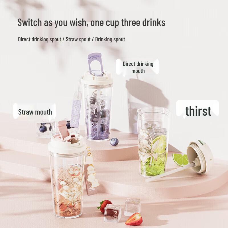 Пластиковый стакан для двух напитков «Ландыш» от Geminy