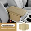 1 Piece of PU Leather Car Armrest Pad with Storage Bag - Comfortable Elbow Rest, Stylish Stitching Design, Universal Suitable for All Vehicles