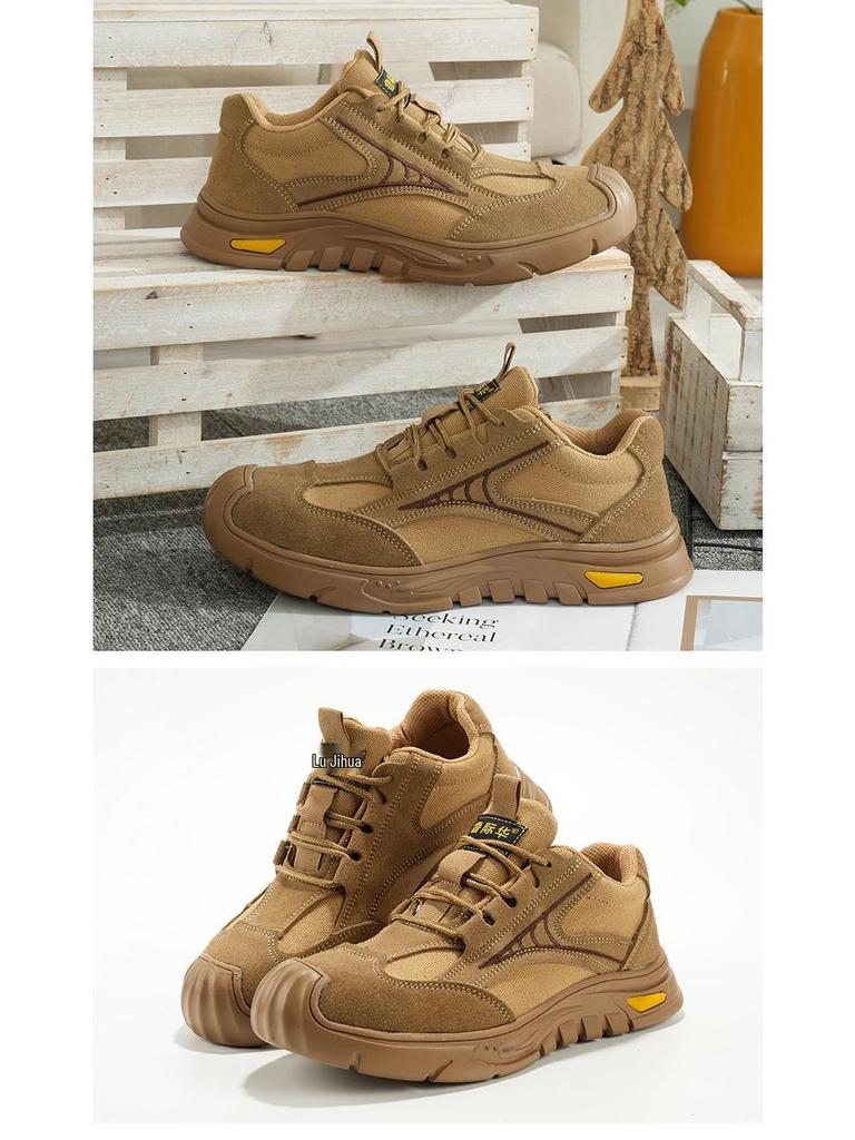 Men's Summer Breathable Safety Work Shoes - Anti-Smash, Anti-Puncture, Electric Welding Protection, Insulated, Lightweight, Solid Sole