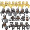20pcs Medieval Military Lord Of Elven Guard Army Orcs Dwarves Warriors The Rings Children Mini Assembled Building Block