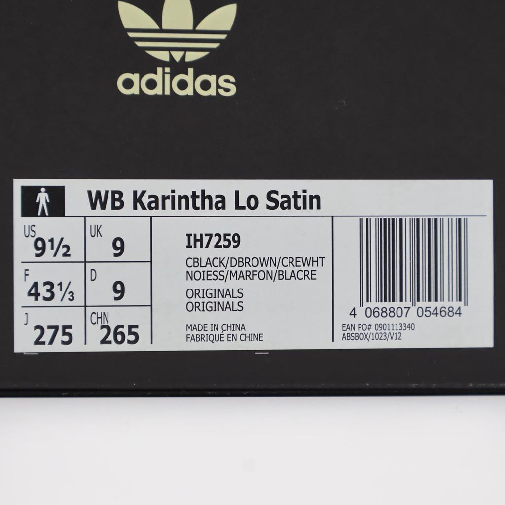IH7259 Wales Bonner adidas Originals Karintha Low Сатин Черный (Мужской)
