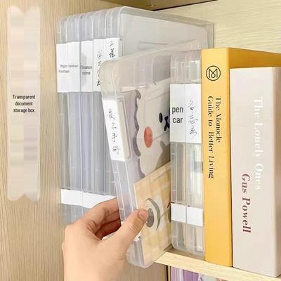 Прозрачный органайзер для файлов формата A4 и A5: Настольное хранилище для бумаг и чеков