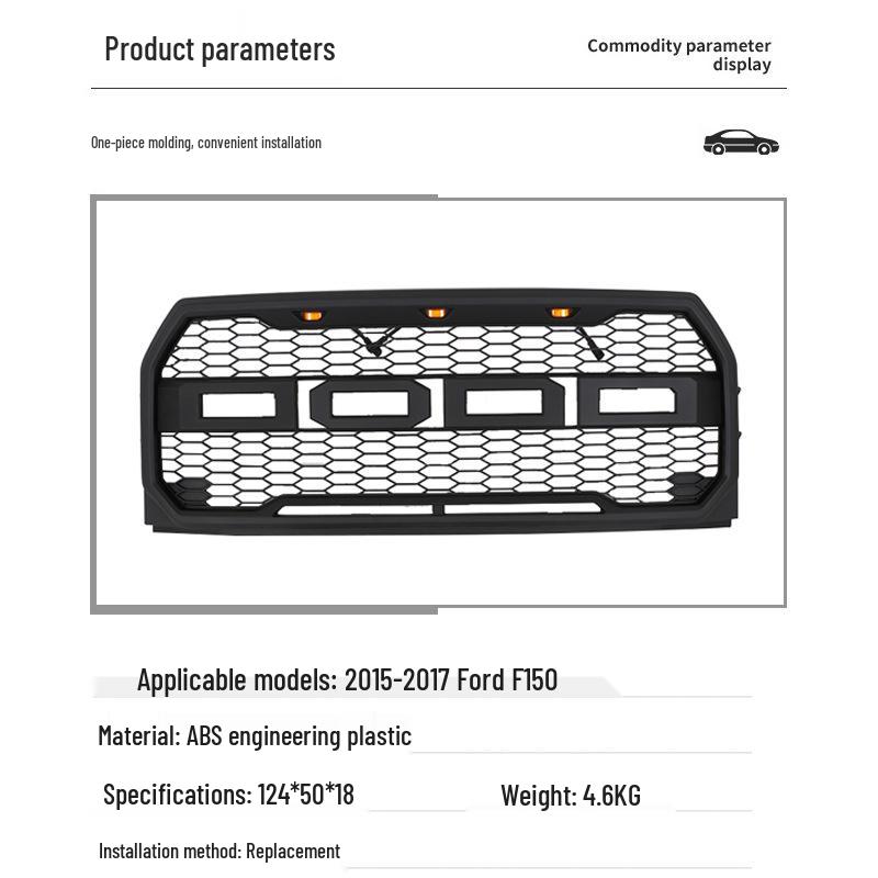 Compatible Grille for 2015-2017 Ford F-150 Models