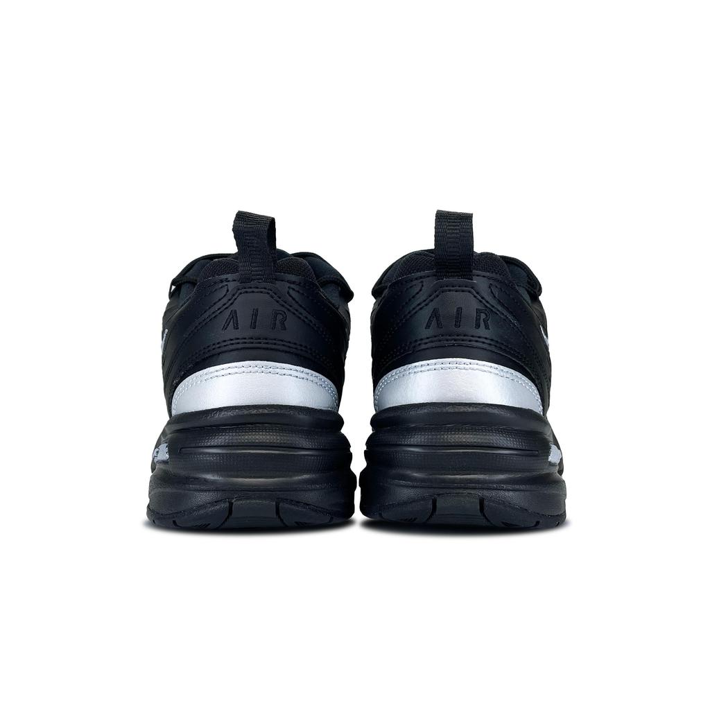 Nike Air Monarch 4 Zero Point Reflection, Переливающиеся Кошачьи Низкие Кроссовки на Толстой Подошве Унисекс Черный Серебристый 415445-001(Team79-S-BOX)