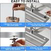 Kitchen Sink Hole Cover 2 Inch Stainless Steel Faucet Hole Cover Tap Hole Plate Stopper Sealed Decoration Hole Cover Kitchen Blanking Metal Plug