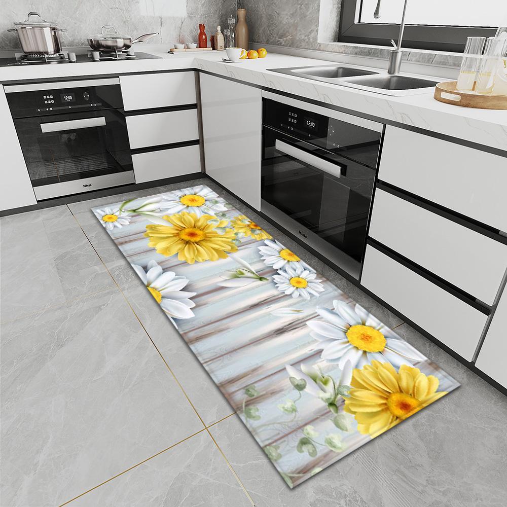 Коврик для кухни, коврик для входной двери, ковер для спальни, коридора, ванной комнаты, нескользящий пол, ковер с рисунком для гостиной