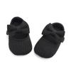 Baby First Walkers Woolen Knitting Cotton Flower Bow Princess Soft Bottom Baby Casual 0-3 M Old Newborn Indoor Shoes