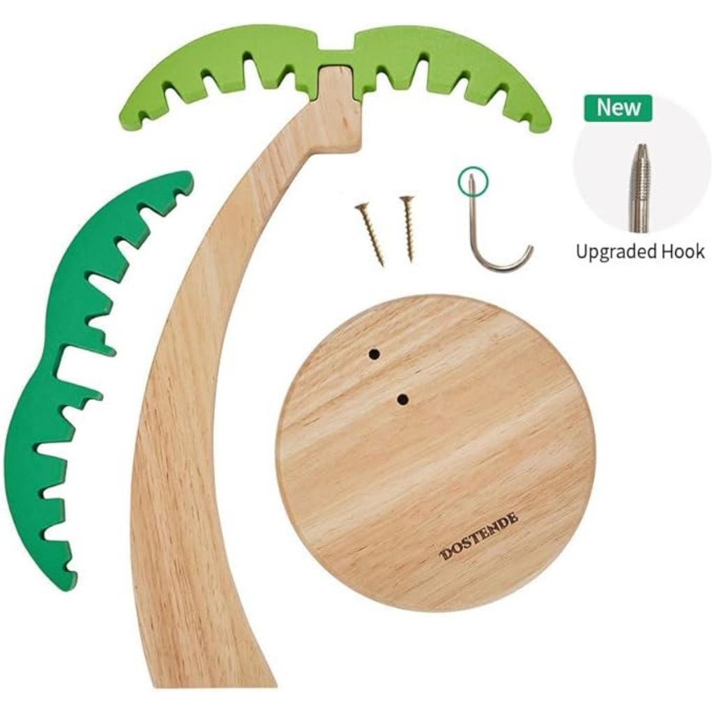 Banana Holder - Banana Hanger Tree with Stainless Steel Hook for Kitchen Countertop