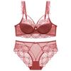 European American Sexy Lingerie: Transparent Plus Size Ultra-Thin No Sponge Lace Bra - Minimizes Large Bust, Anti-Sagging