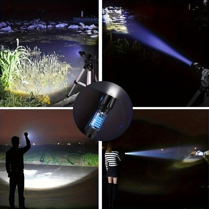 Portable LED Rechargeable USB Torch Mini Flashlight High Power Outdoor Waterproof Zoom Lantern For Camping Emergency Lighting