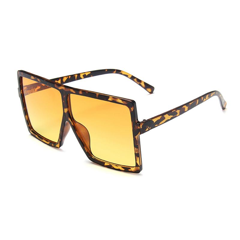 New Oversized Shades Sunglasses Woman Square Black Fashion Sun Glasses For Female Big Frame Vintage Gradient Sexy UV400 Eyewear