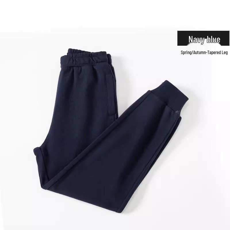Хлопковые спортивные штаны для мальчиков на весну и осень - Повседневные длинные брюки для детей, в стиле школьной формы.