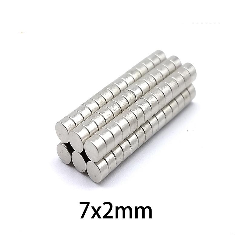20/50 шт. Тонкие круглые магниты 6x2 мм и 7x2 мм для мини-поделок, моделей, DIY-проектов