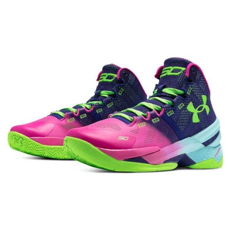 Under Armour Мужские кроссовки Curry 2 Retro Northern Lights 2022 разноцветные 3026052-600