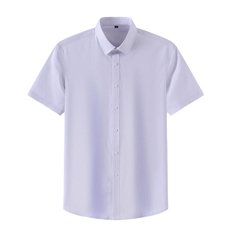 Мужская летняя рубашка из бамбукового волокна - Дышащая, немнущаяся, эластичная, высококлассный деловой стиль