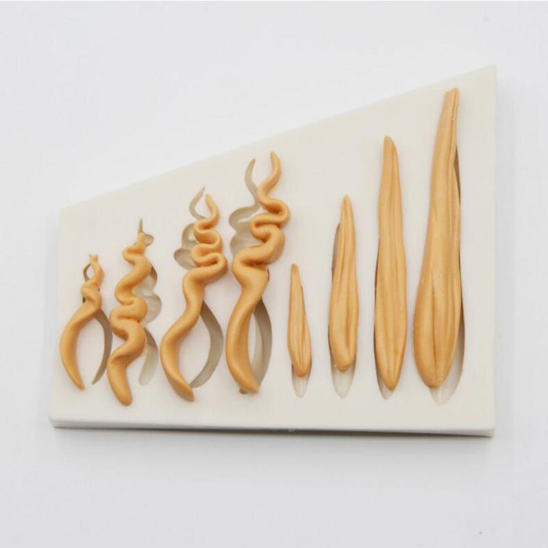 Силиконовая форма для волос в форме помадки, форма для торта, шоколадная помадка, посуда, кухонная форма для выпечки