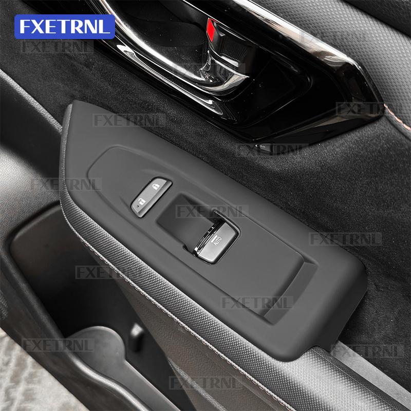LHD Silicone Window Control Panel Mat For Subaru Forester 2025 2026 2027 Window Lift Button Protective Cover Car Interior Trim