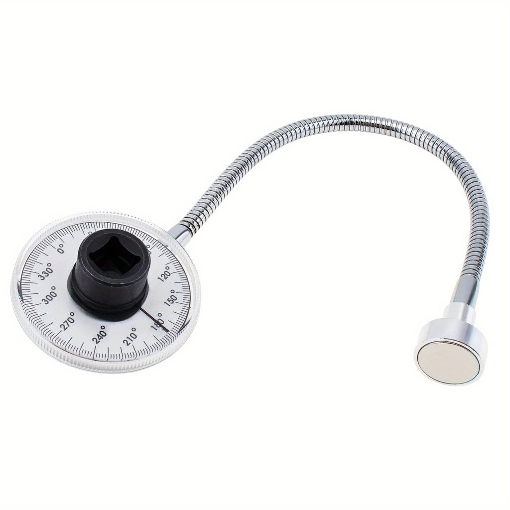 1/2 Inch Drive Torque Angle Gauge Wrench 360 Degree Rotation Torsion Measurer Hand Tool Stainless Steel Automotive Meter Tool