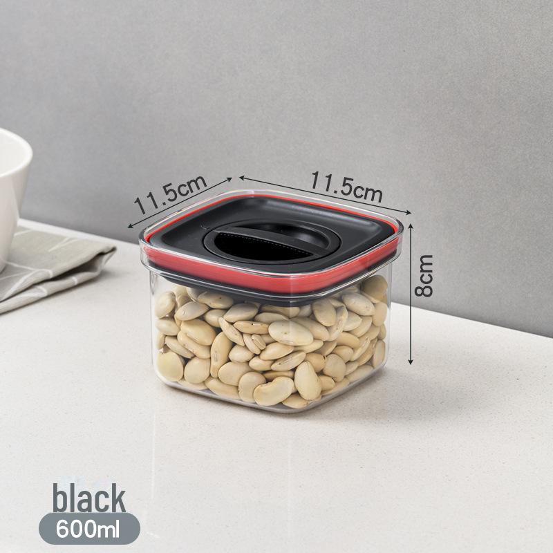 Прозрачная пластиковая банка для хранения пищевых продуктов — герметичная, для закусок и зерновых