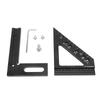 3D Multi Angle Measuring Ruler 45 90 Degree Aluminum Alloy Woodworking Square Protractor Miter Trian