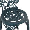 Garden Bistro Set 3 pcs Green Aluminum