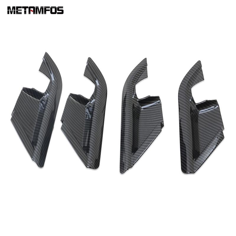 For Toyota Camry 2018- Carbon Fiber Interior Door Handle Bowl Cover Trim Sticker Bezel Accessories Car Styling