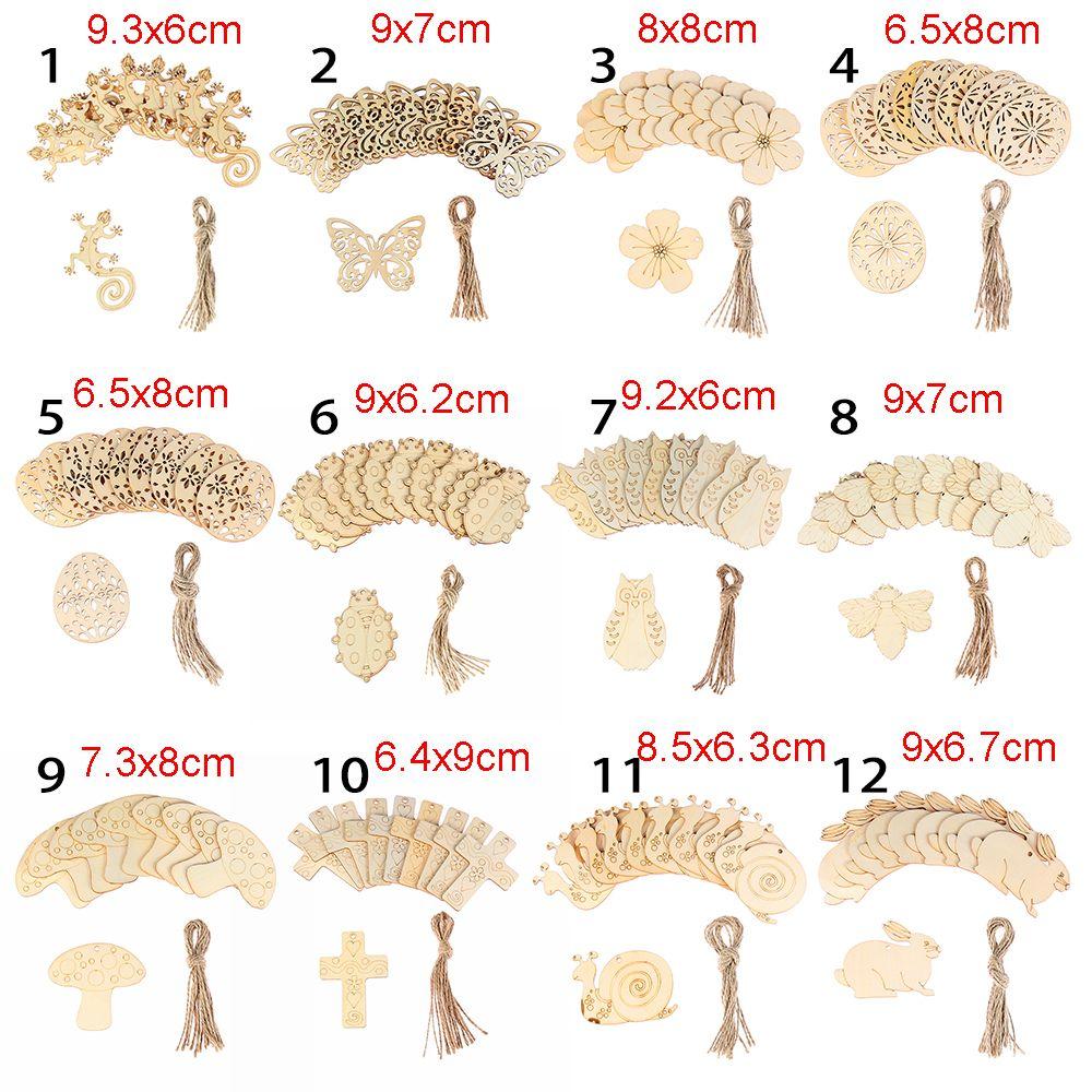 Подвески своими руками Деревянный кролик Пасхальные деревянные щепки Подвесные украшения Пасхальные украшения Пасхальные яйца