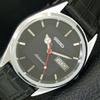 ОТРЕМОНТИРОВАННЫЕ ВИНТАЖНЫЕ МУЖСКИЕ АВТОМАТИЧЕСКИЕ ЧАСЫ SEIKO 6309A ЯПОНИЯ ЧЕРНЫЙ ЦИФЕРБЛАТ a443231-1