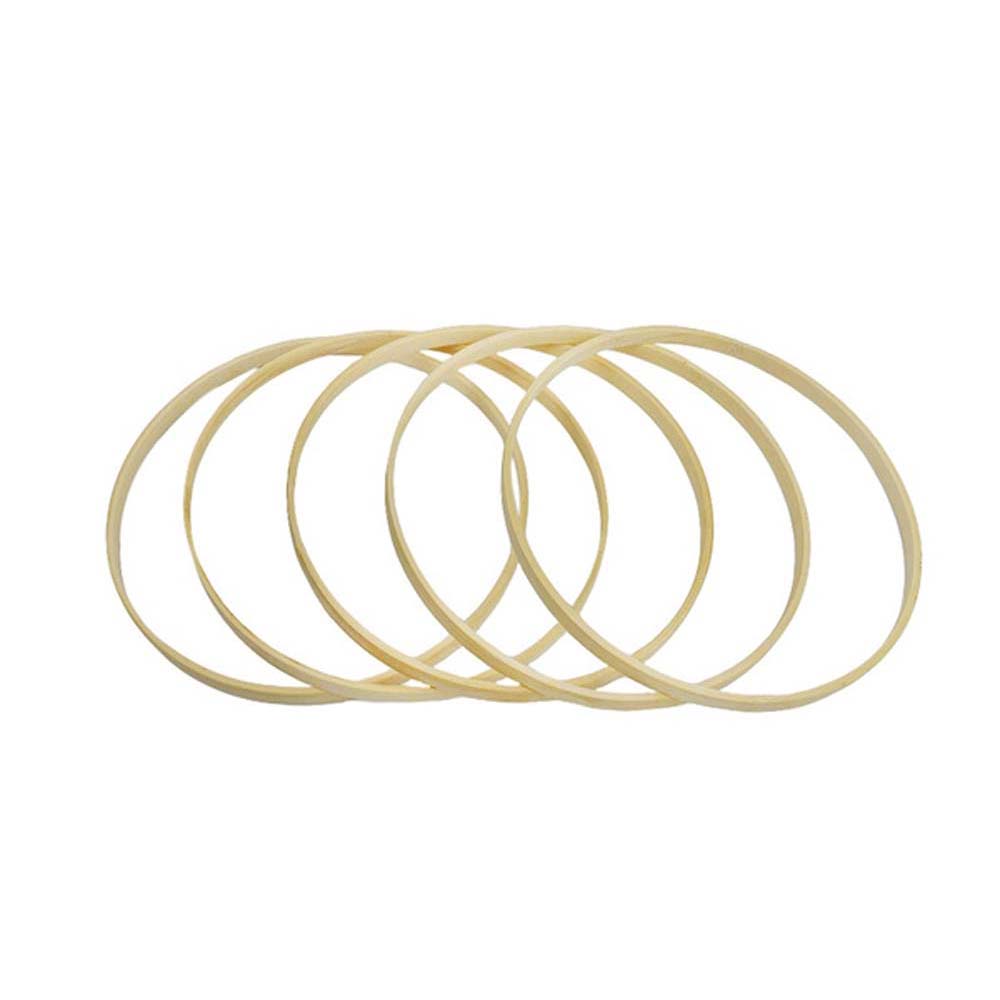 5PCS Dream Catchers DIY Art Craft Wreath Bamboo Circle Knit Tool Wooden Frame Hoop Crafts Hoops