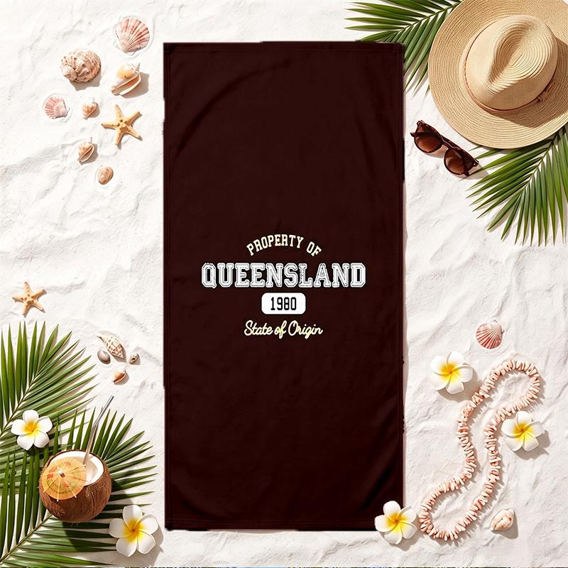 Queensland Maroons Soft Beach Towel Stylish Beach Pool Towel for Summer Seaside Vacation Travel
