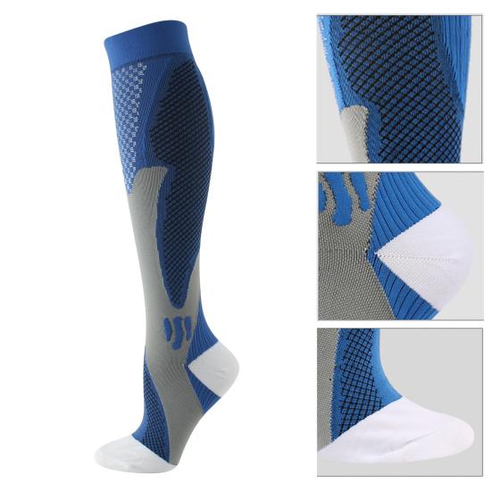 1 пара унисекс спортивных носков компрессионные носки для йоги длиной до колена с длинными трубками высокоэластичные обтягивающие нескользящие носки теплые чулки для повседневной жизни