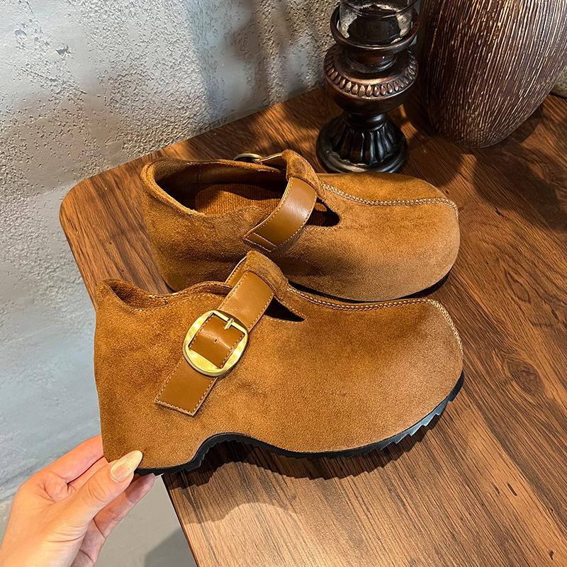 Впитывающая пленка подошва большой нос модные туфли 2025 осень и зима новинка легкая роскошь высокий стиль туфли Мэри Джейн универсальный дизайн женщины