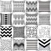 Geometric Black and White Pattern Cushion Cover 45x45 Living Room Decoration Square Pillowcase Couch Cushion Cover Pillow Covers