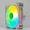 AGB 12 см RGB вентилятор для корпуса с регулируемой температурой, большой 4-контактный, белый/черный, синхронное охлаждение