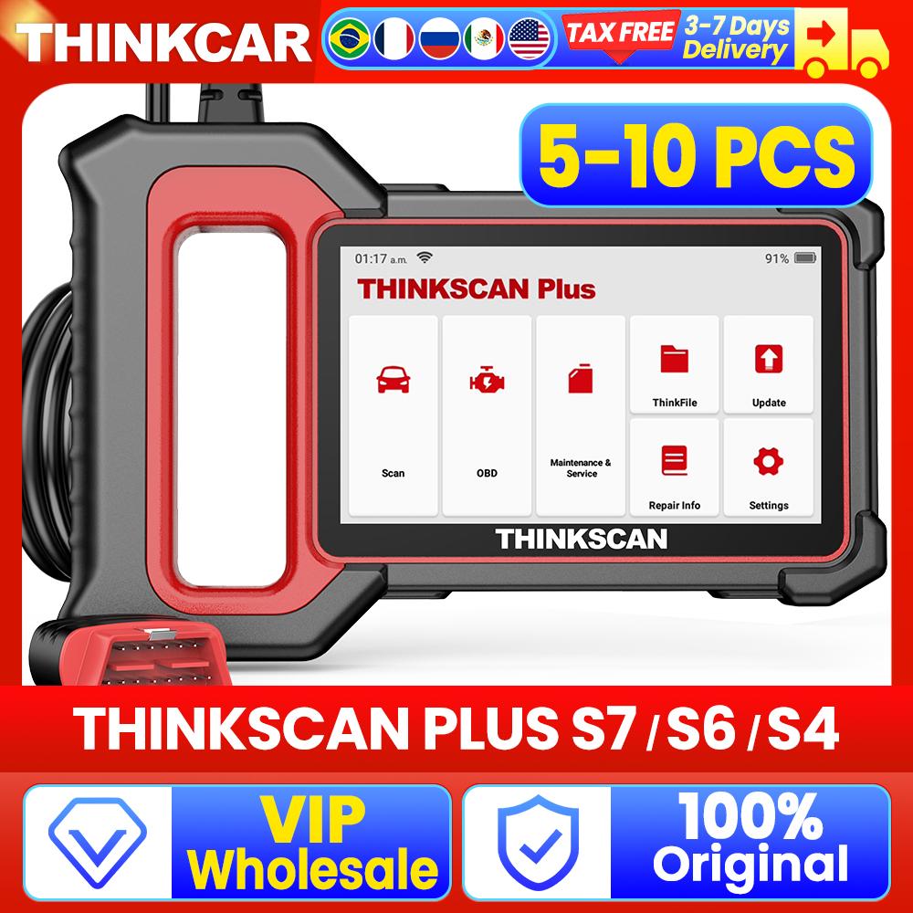 THINKCAR Thinkscan Plus S7 S6 S4 OBD2 Сканер Диагностические Инструменты для Автомобилей Автомобильный Сканер Инструмент Авто Диагностики Считыватель Кодов 28 Сбросов
