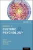 The Advances In Culture and Psychology Book
