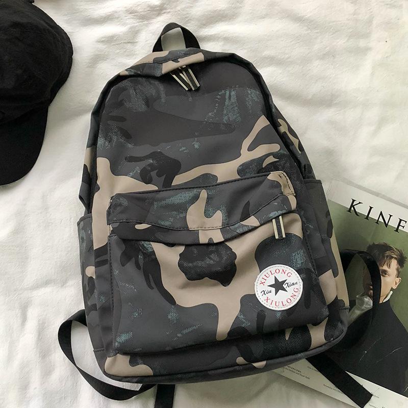 Children's Schoolbags College Students Boys High School Students Camouflage Backpack Junior High School Students Primary School Students