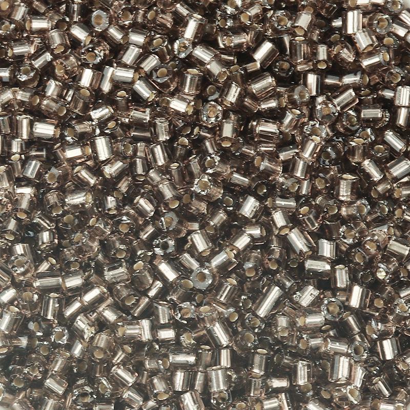 Silver-Plated 2.5mm Colored Glass Seed Beads for DIY Bracelets and Beading Projects