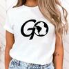 (Premium T-shirt)New Protect The Ocean Go T Shirt Protect The Ocean Go Print T-Shirt Female Summer Casual O-Neck Lady Female Top
