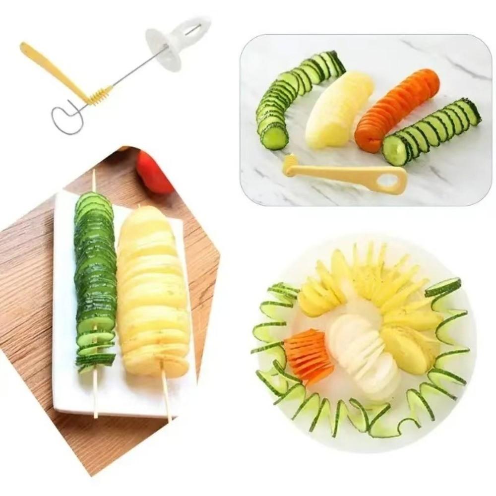 Twisted Slice Potato Spiral Cutter Whirlwind Potato Potato Tower Tool Potato Slicer BBQ Skewers