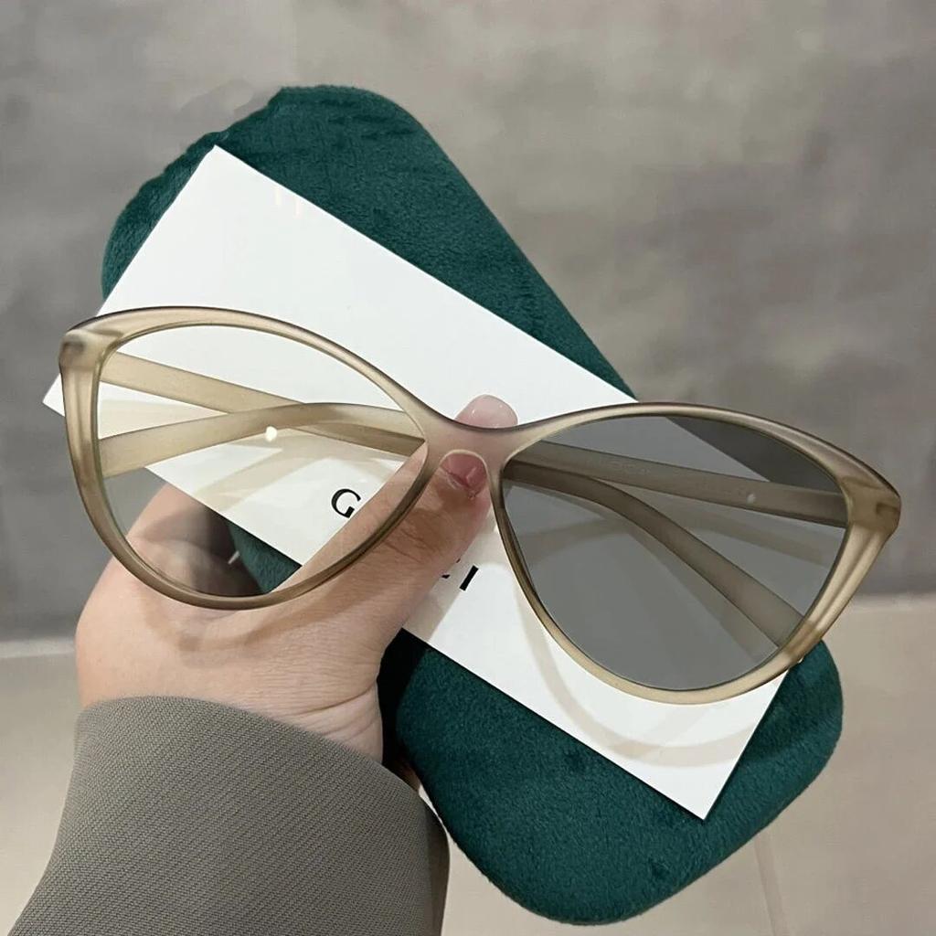 Trendy Cat Eye Photochromic Myopia Glasses Retro Oval Frame Color Changing Minus Diopter Eyewear Ultralight Near Sight Glasses